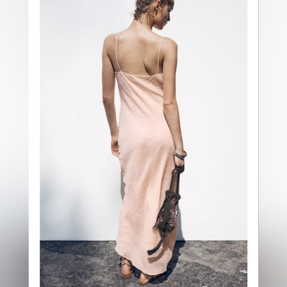 Zara Ruffled Midi Slip Dress - Picture 4 of 8